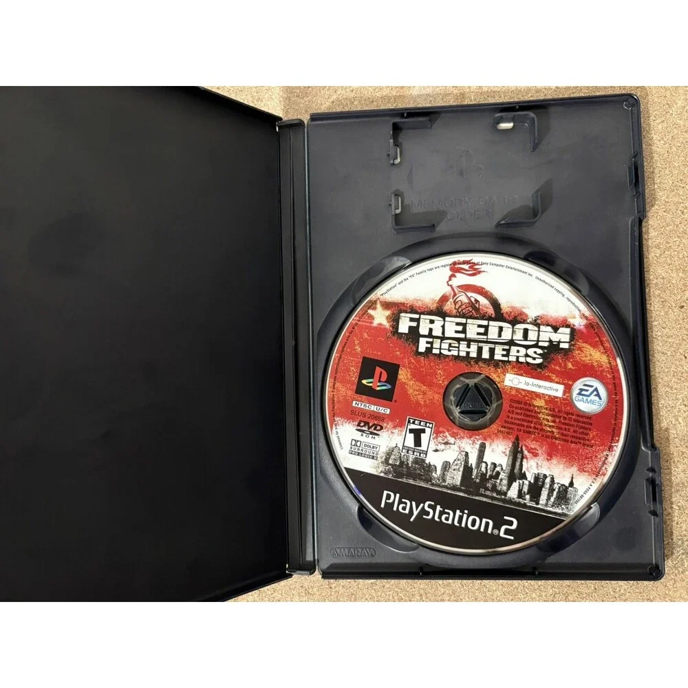 Freedom Fighters PlayStation 2 Disc and Case No Manual Black Label